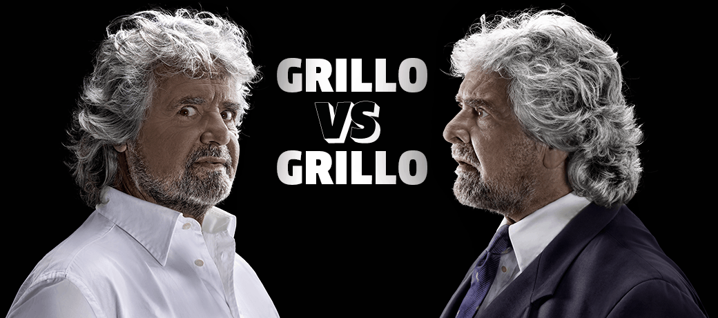 La locandina del nuovo spettacolo di Beppe Grillo