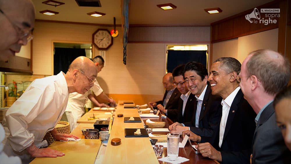 Barak Obama ospite di Jiro Ono